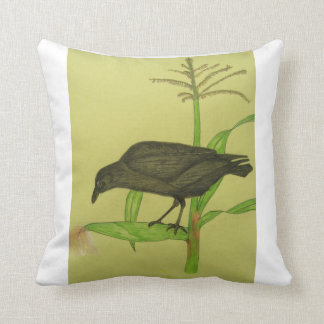 Crow on Cornstalk 16x16 pillow kreatus_theofficial