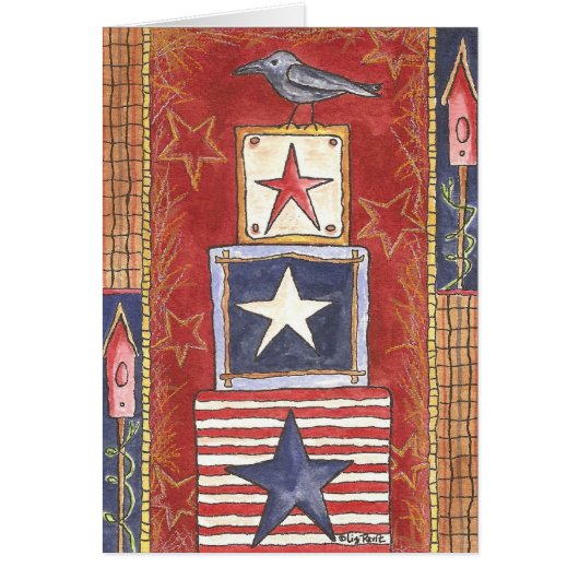 Crow on Stars Cards (Front)