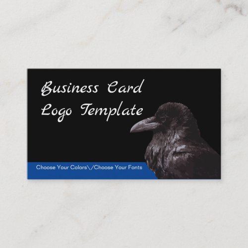 Crow or Raven Logo Business Card