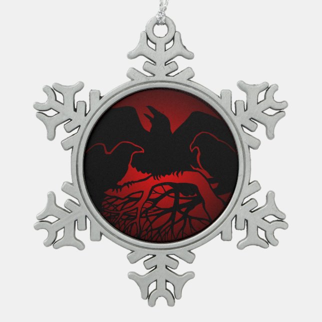 Crow Ornament Raven / Crow Decoration Gift (Front)