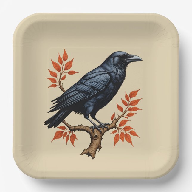 Crow Paper Plates (Front)