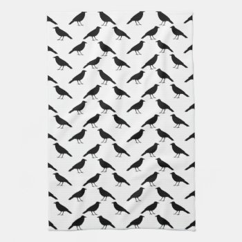 Crow Pattern. Towel by Animal_Art_By_Ali at Zazzle