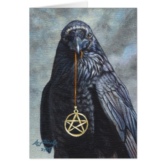 Crow Pentacle Cards (Front)