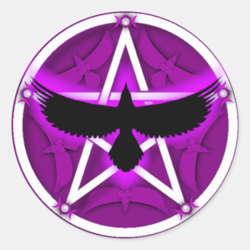 Crow Pentacle - Purple