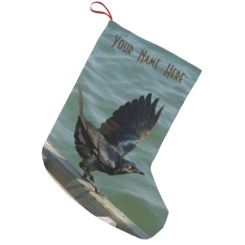 Crow Personalized Small Christmas Stocking