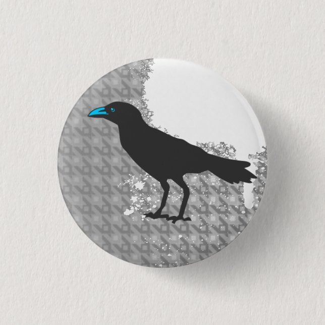 Crow Pinback Button (Front)