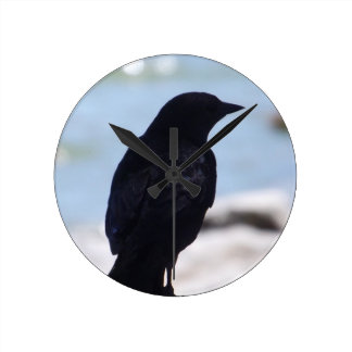 Crow Wall Clocks | Zazzle