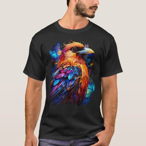 Crow Rainbow T_Shirt