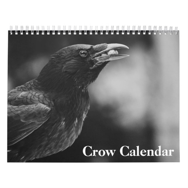 Crow Raven 2026 Calendar (Cover)
