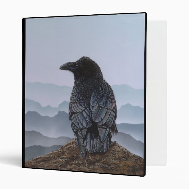 Crow Raven 3 Ring Binder (Front/Inside)