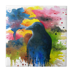 Crow Raven Bird 71 Ceramic Tile
