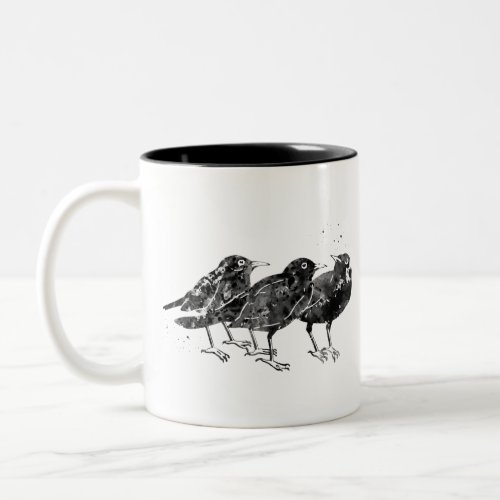 CrowRaven Birds Two_Tone Coffee Mug