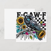 Crow Raven F-CAW-F Funny Halloween (Front/Back)