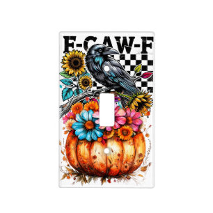 Crow Raven F-CAW-F Funny Halloween Light Switch Cover
