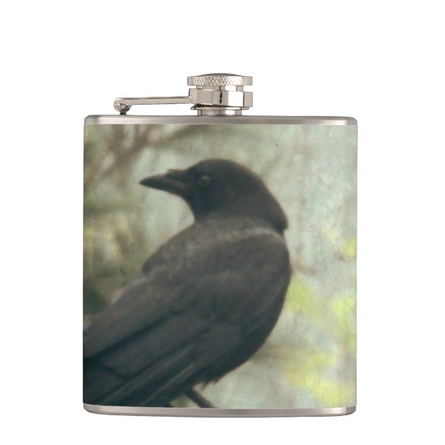 Crow / Raven Flask (Front)