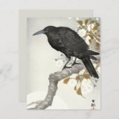Crow Raven Koson Japanese Bird (Front/Back)