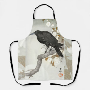 Crow Raven Koson Japanese Bird Apron