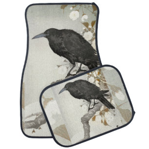 Crow Raven Koson Japanese Bird Car Floor Mat