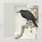 Crow Raven Koson Japanese Bird Crow (Front/Back)