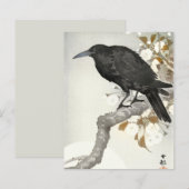 Crow Raven Koson Japanese Bird Crow (Front/Back)