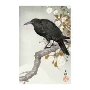 Crow Raven Koson Japanese Bird Crow Acrylic Print
