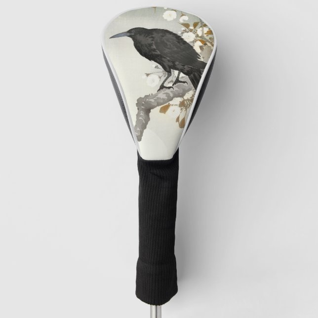 Crow Raven Koson Japanese Bird Crow Golf Head Cover (Front)