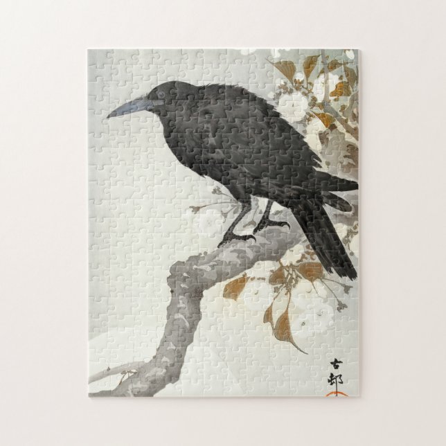 Crow Raven Koson Japanese Bird Crow Jigsaw Puzzle (Vertical)