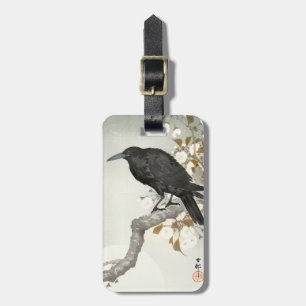 Crow Raven Koson Japanese Bird Crow Luggage Tag