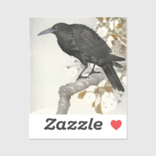 Crow Raven Koson Japanese Bird Crow Sticker