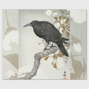 Crow Raven Koson Japanese Bird Crow Wrapping Paper