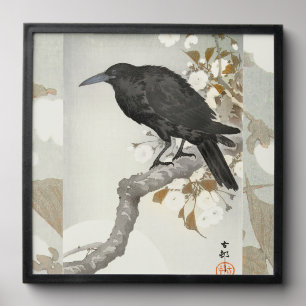 Crow Raven Koson Japanese Bird Peel And Stick Photo Tile