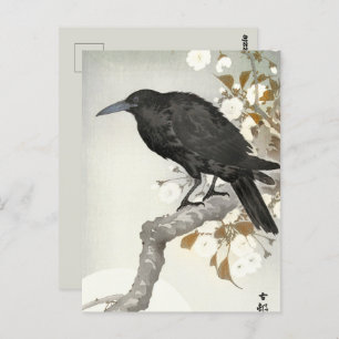 Crow Raven Koson Japanese Bird Postcard