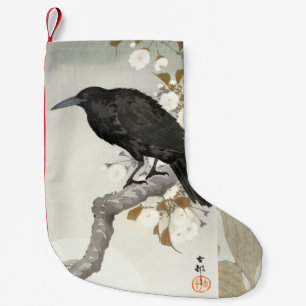 Crow Raven Koson Japanese Bird Small Christmas Stocking