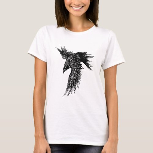 Crow Raven Norse Viking Symbol T_Shirt