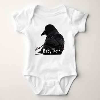 Crow/raven Photo Baby Bodysuit by Vanillaextinctions at Zazzle