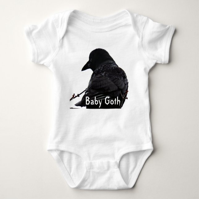 Crow/Raven Photo Baby Bodysuit (Front)