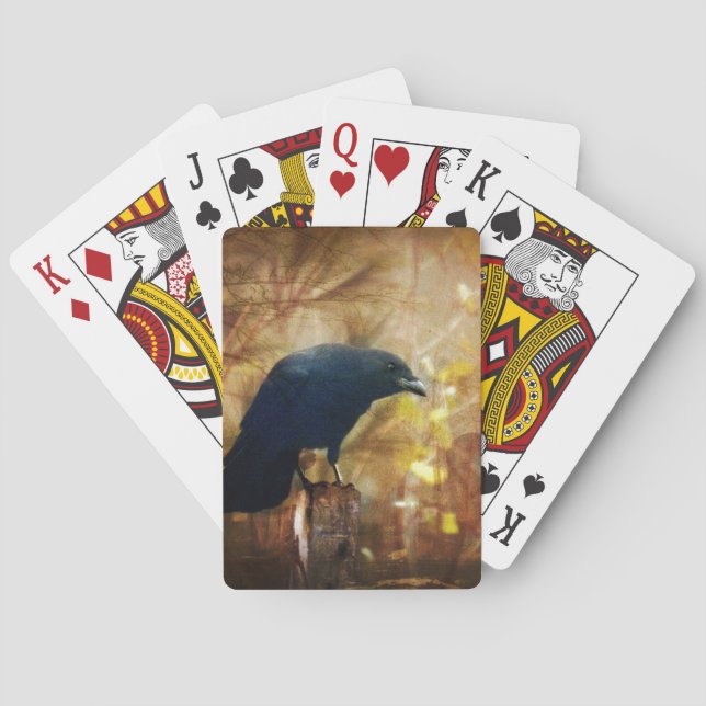 Crow/Raven Photo Poker Cards (Back)
