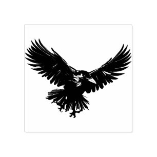Crow Rubber Stamp