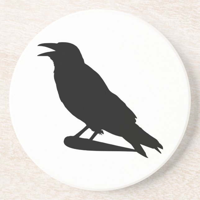 Crow Sandstone Coaster (Front)