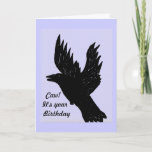 Crow Saying Caw, It&#39;s Your Birthday Card at Zazzle
