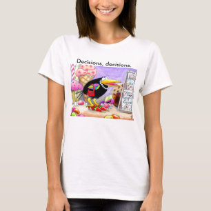 Crow shopping tee shirt
