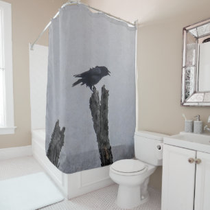 Crow Shower Curtain