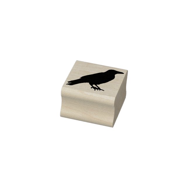 Crow silhouette art stamp (Stamp)