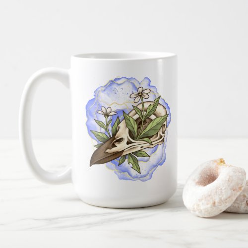 Crow Skull Coffee Mug