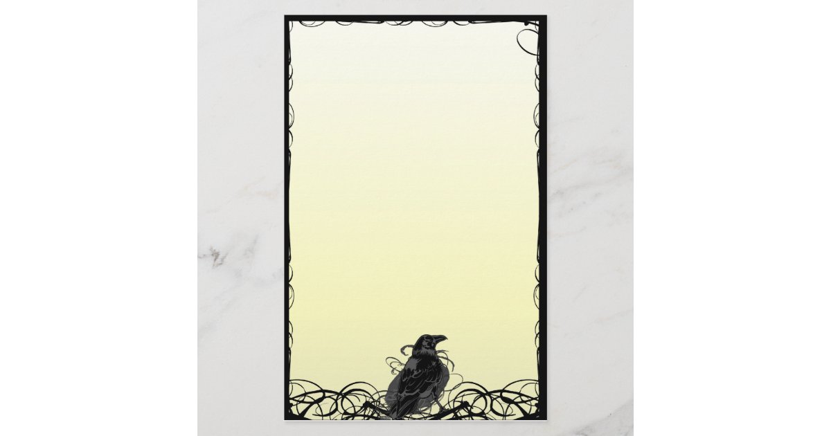 Crow Stationary Stationery | Zazzle