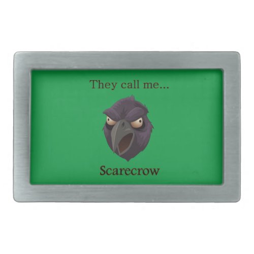 Crow They call meScarecrow Rectangular Belt Buckle