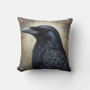 Crow Throw Pillow