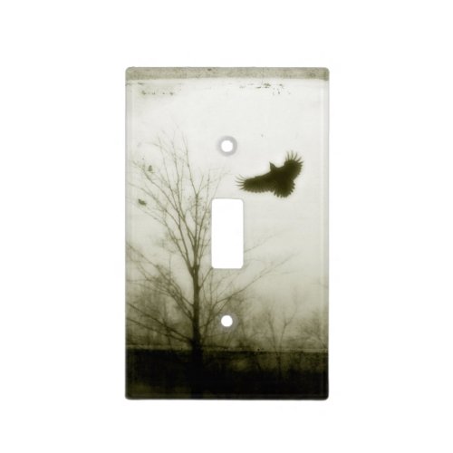 Crow Trees Nature Art Light Switch Cover