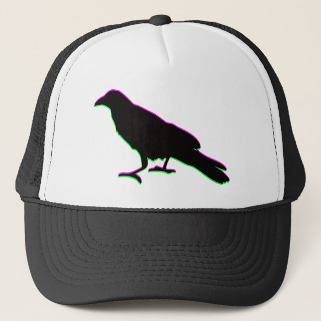 crow trucker hat (Front)