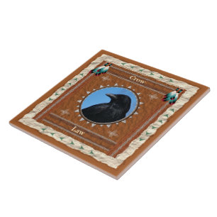 Crow Universal Law Energy Ceramic Tile
